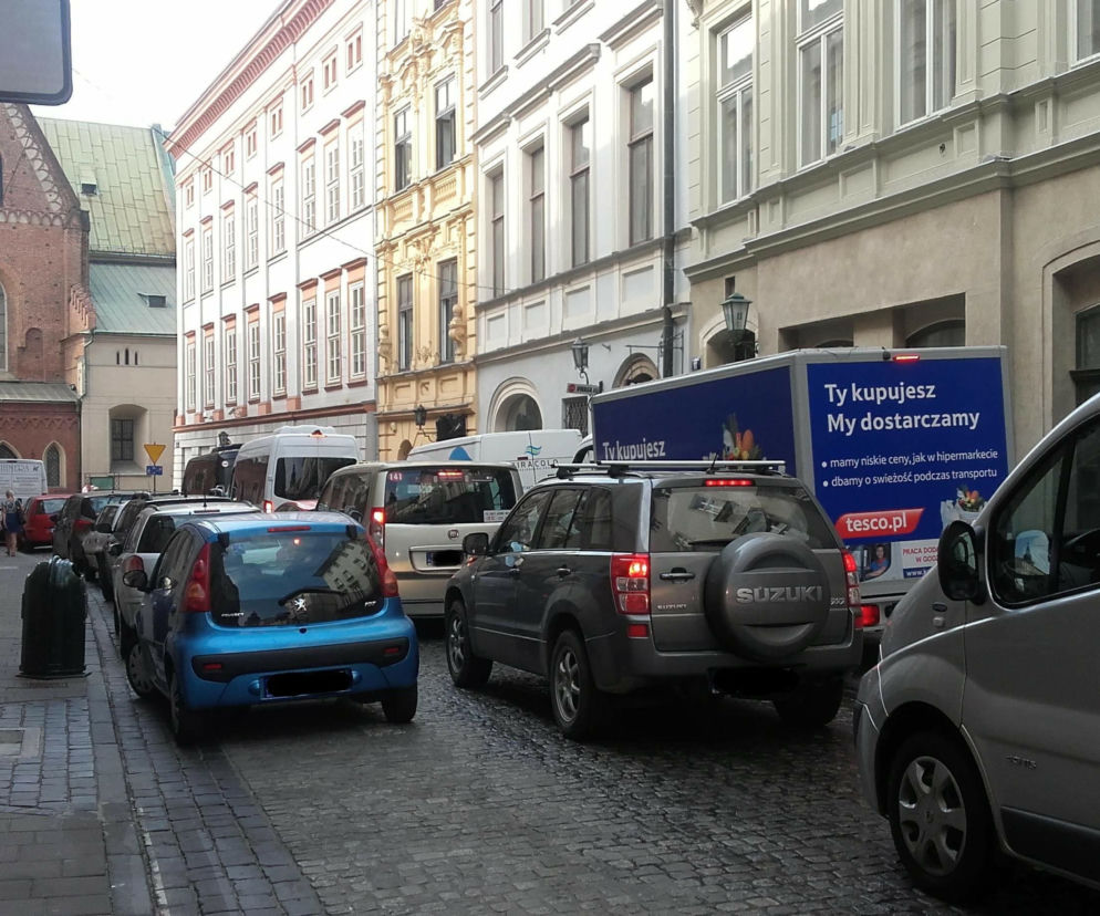 Dostawy w centrum Krakowa.