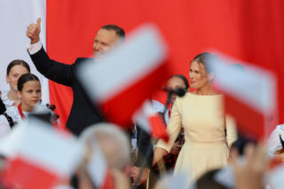 Marta Nawrocka na rocznicy zaprzysiężenia męża