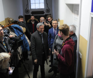 Otwarcie biura poselskiego Roberta Biedronia, Joanny Senyszyn i Marka Rutki w Słupsku