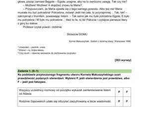 Próbny egzamin ósmoklasisty 2026 CKE: język polski, arkusze CKE, pytania i odpowiedzi