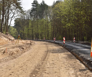 Budowa węzła Głębokie - kwiecień 2020