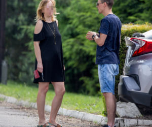 Piotr Żyła na spotkaniu ze swoją prawniczką