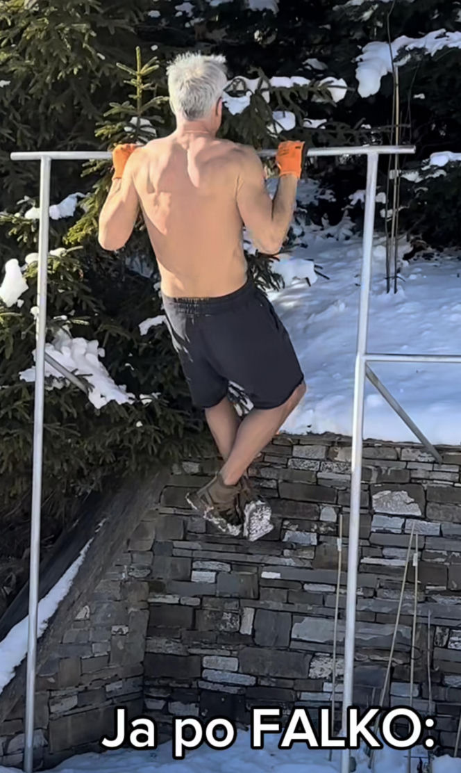 Michał Żebrowski w formie życia