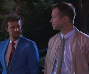 Barwy szczęścia odc. 1998. Bruno Stański (Lesław Żurek), Rafał Zaborski (Wojciech Solarz)