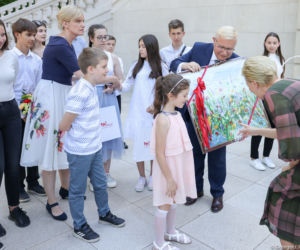 Agata Duda spotkała się z dziećmi