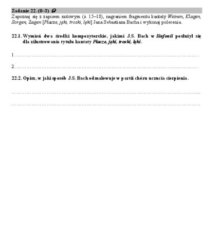 Historia muzyki matura