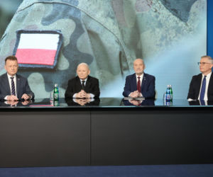 Jarosław Kaczyński mówił o NATO podczas konferencji PiS