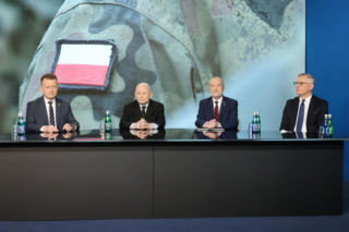 Jarosław Kaczyński mówił o NATO podczas konferencji PiS