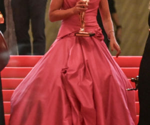 Anna Lewandowska wychodzi z Gali Mistrzów Sportu