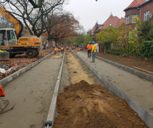 Budowa węzła Łękno - październik 2019