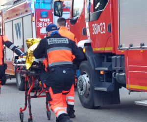 Próbna ewakuacja w zamojskim rolniczaku