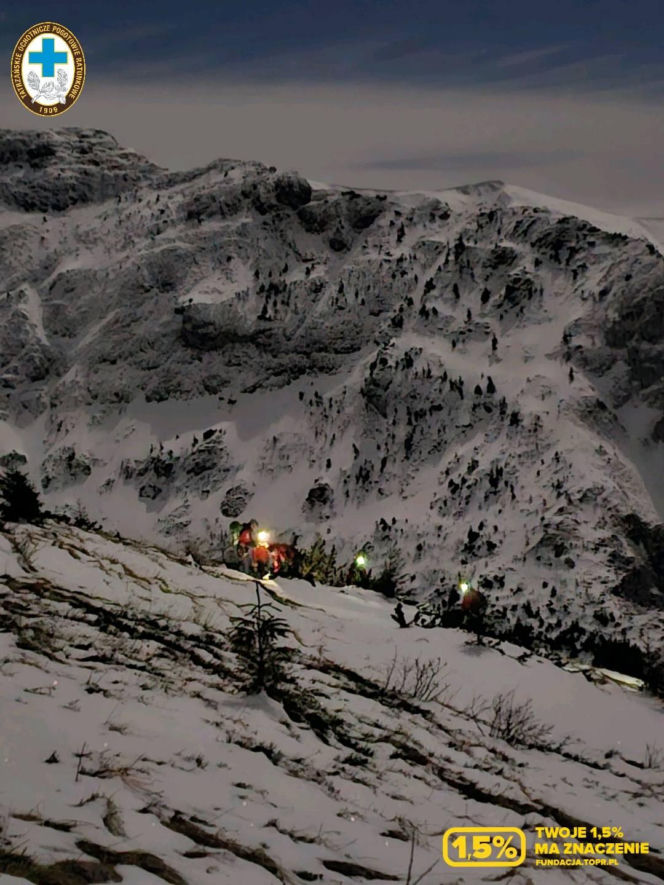 Dramatyczna nocna akcja w Tatrach. Spadli kilkaset metrów, nawigując z Google Maps