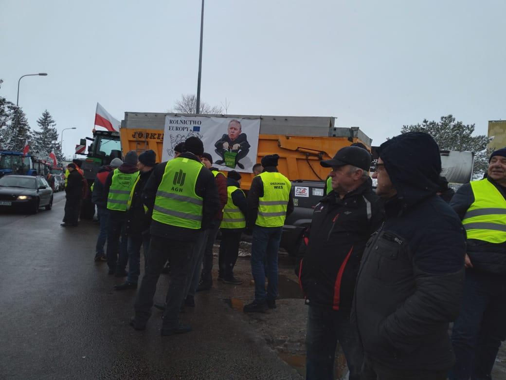Protest rolników w Hrubieszowie - 9 lutego 2024