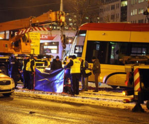 Warszawa, wypadek tramwaju