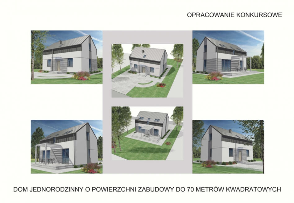 Konkurs na projekt domu o powierzchni do 70 metrów kwadratowych: wyniki