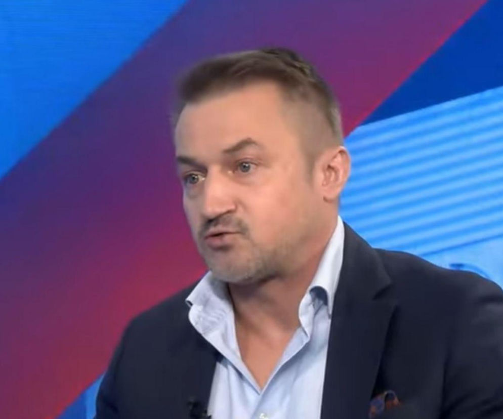 Piotr Guział w studio programu Poranny ring. O szczegółach afery Zondacrypto przeczytasz na SE Polityka.