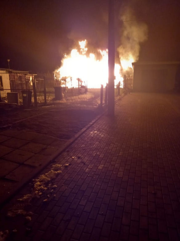 Spłonął gołębnik, ogromne straty