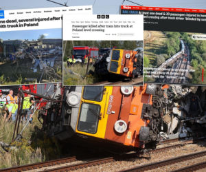 Zagraniczne media o katastrofie kolejowej w Polsce! Oślepiony przez słońce