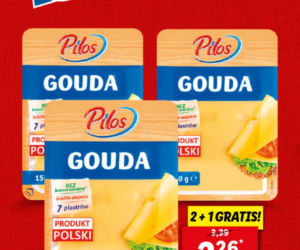  ser gouda w plastrach 2+ 1 gratis