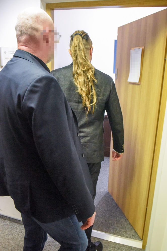 Sandra Kubicka i Aleksander Baron na drugiej rozprawie rozwodowej