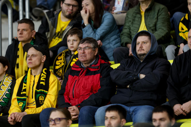 GKS Katowice - Lechia Gdańsk: Zdjęcia kibiców i zawodników z meczu 25. kolejki PKO BP Ekstraklasy