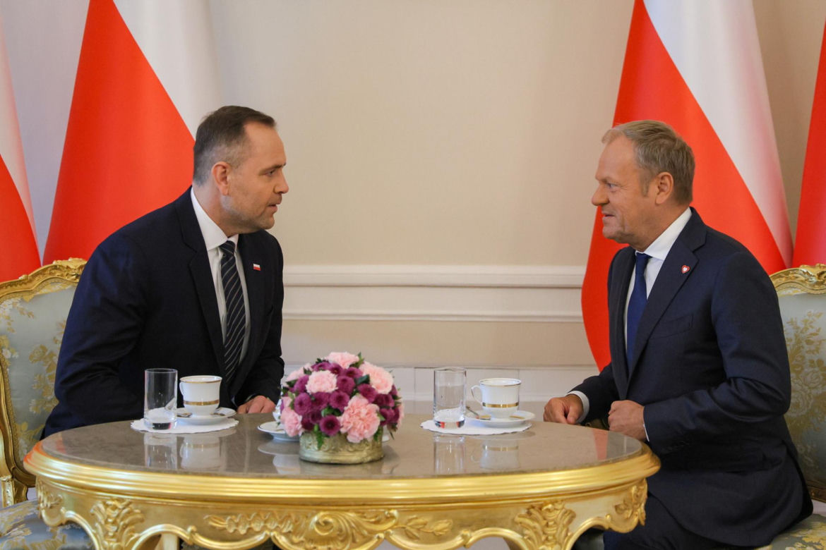 Spotkanie prezydenta Karola Nawrockiego z premierem Donaldem Tuskiem