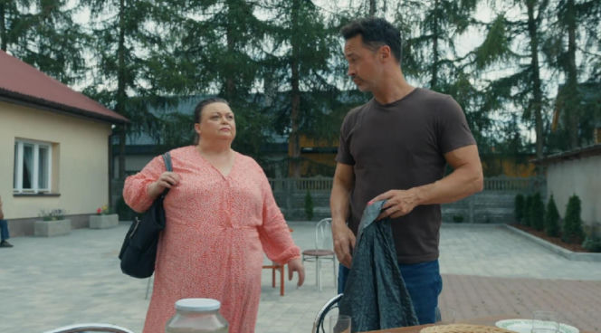 Barwy szczęścia, odcinek 3295. Borowska (Dorota Piasecka), Mariusz (Rafał Cieszyński)