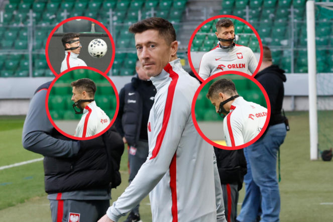 Kuriozalne perypetie Roberta Lewandowskiego na treningu kadry! Fotograf od razu chwycił za aparat