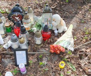 Miejsce wypadku Łukasza Litewki