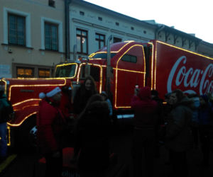 Ciężarówka Coca-Coli w Rzeszowe