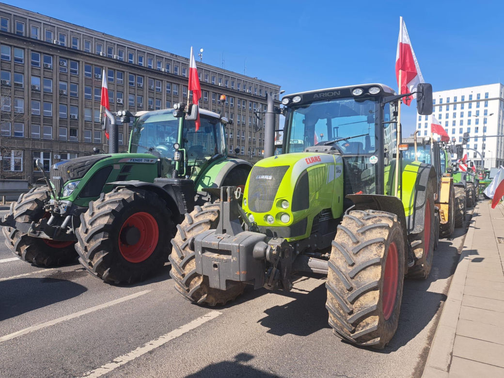 Protest rolników w Krakowie. 20.03.2024