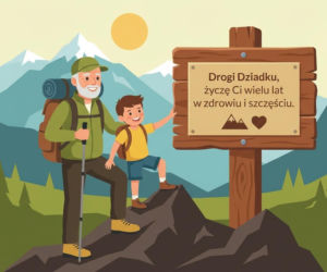 Kartka z życzeniami na Dzień Dziadka 2026