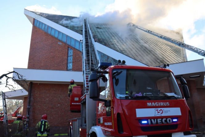 Pożar w Boże Narodzenie. Historyczny kościół w Lublinie poważnie zniszczony