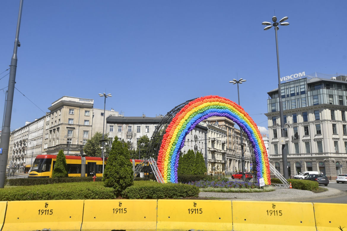 Tęcza wraca na Plac Zbawiciela w Warszawie