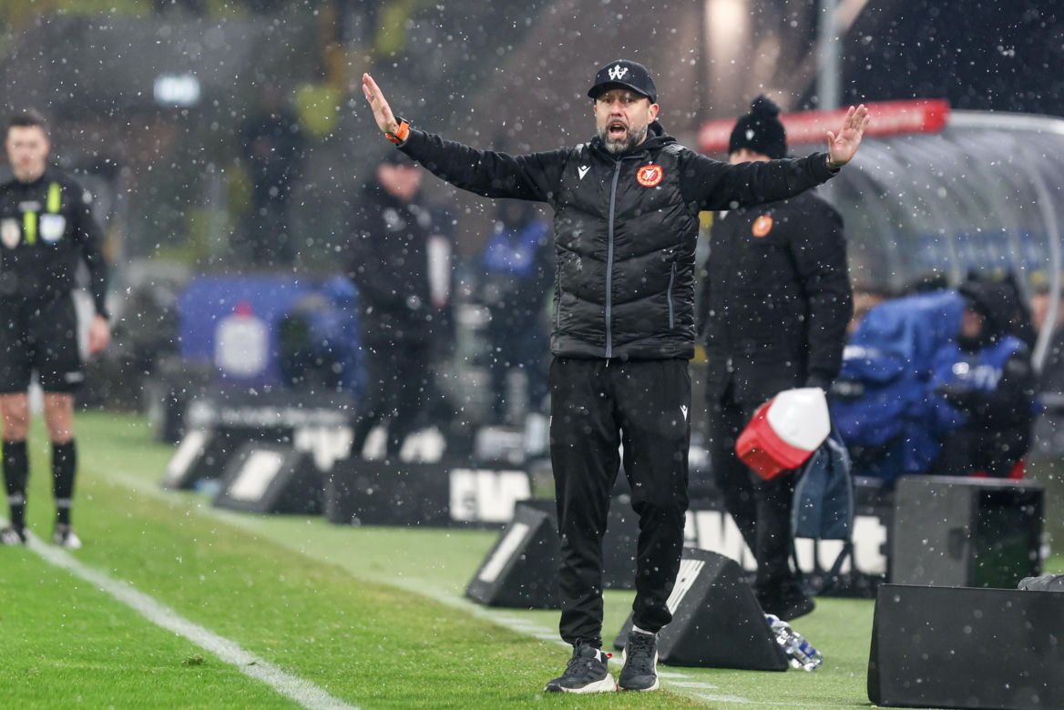 GKS Katowice - Widzew Łódź, zdjęcia kibiców z meczu 20. kolejki PKO BP Ekstraklasy