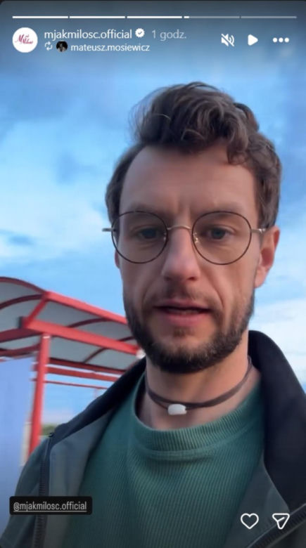 M jak miłość nowy sezon na planie. Mariusz (Mateusz Mosiewicz)