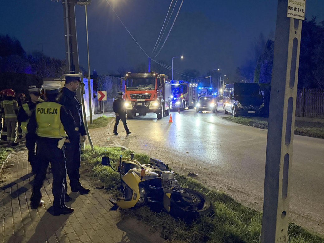 Młody motocyklista zabił się na drzewie. Wielka tragedia