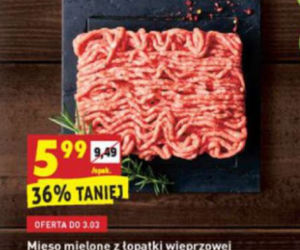 Mięso mielone z łopatki wieprzowej i wołowiny 5,99 zł