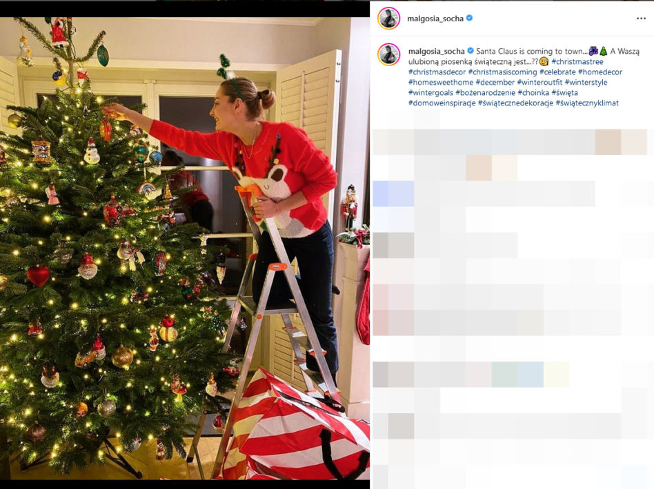 Małgorzata Socha nie musi grać w filmach