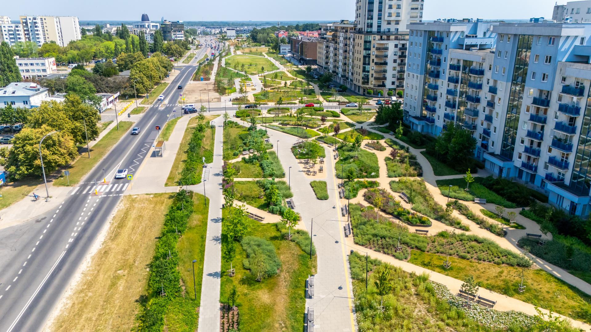 Park nad Południową Obwodnicą Warszawy w Warszawie