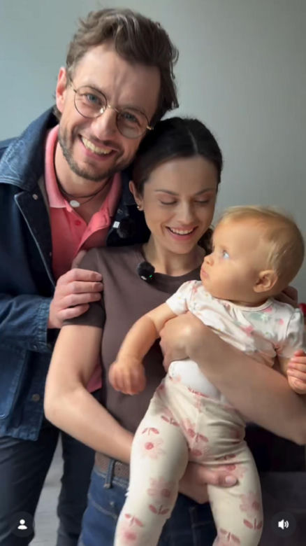 M jak miłość nowy sezon na planie. Kasia (Paulina Lasota), Mariusz (Mateusz Mosiewicz), Zosia