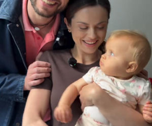M jak miłość nowy sezon na planie. Kasia (Paulina Lasota), Mariusz (Mateusz Mosiewicz), Zosia