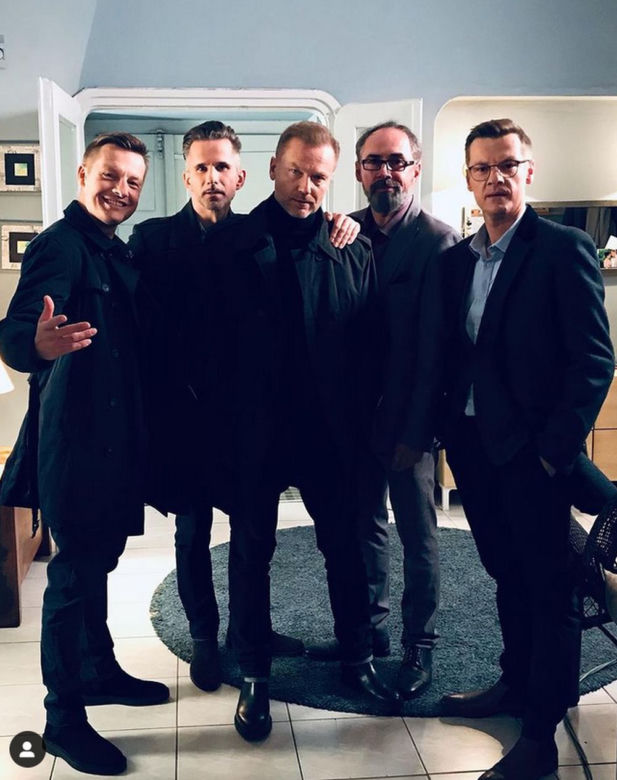 M jak miłość. Paweł (Rafał Mroczek), Kamil (Marcin Bosak), Andrzej Budzyński (Krystian Wieczorek), Adam Werner (Jacek Kopczyński), Marcin (Marcin Mroczek)
