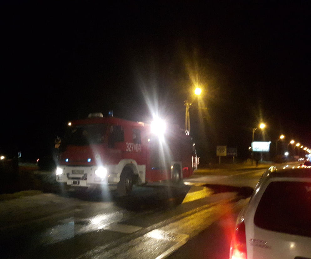 Pożar na poddaszu kamienicy przy ul. Zgierskiej w Łodzi
