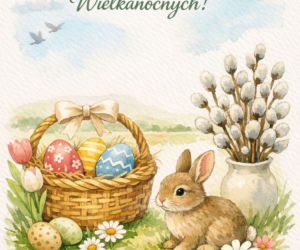 Życzenia wielkanocne 2026. Śliczne kartki wielkanocne z życzeniami dla rodziny i znajomych