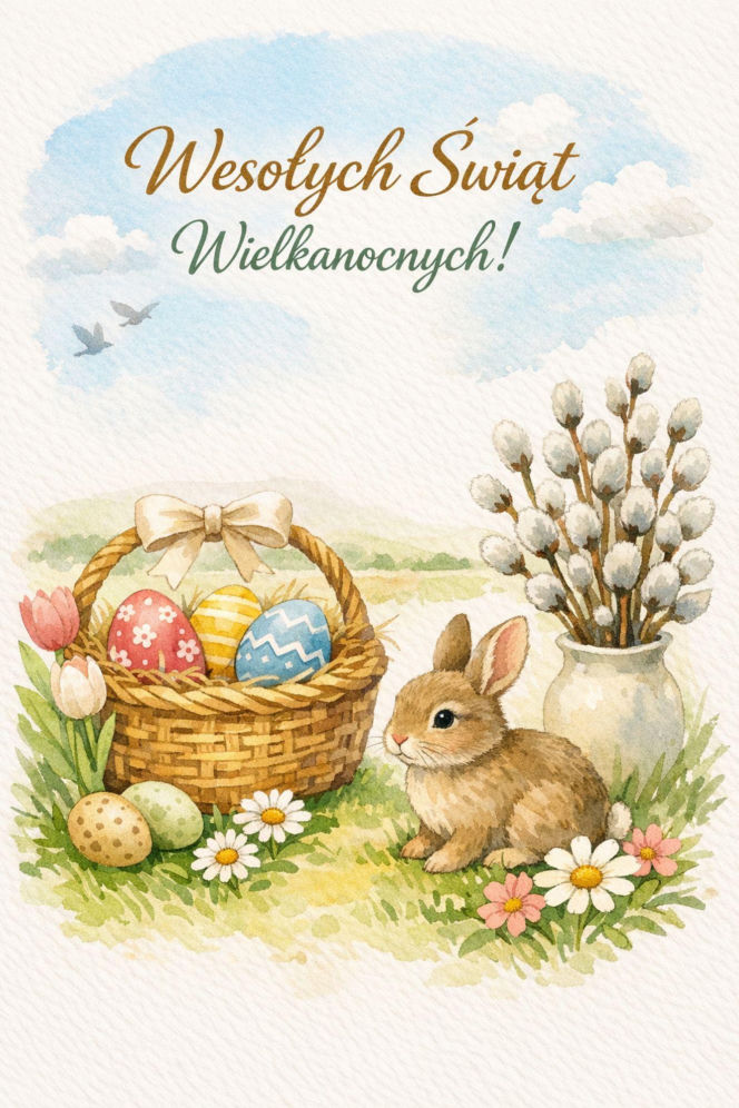 Życzenia wielkanocne 2026. Śliczne kartki wielkanocne z życzeniami dla rodziny i znajomych