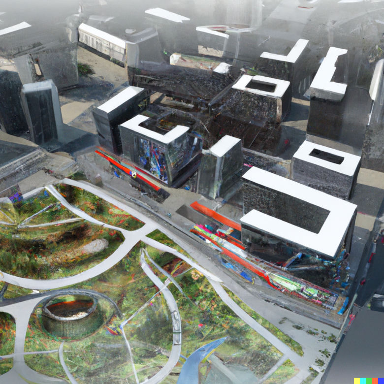 Katowice: miasto przyszłości. Wizualizacje sztucznej inteligencji