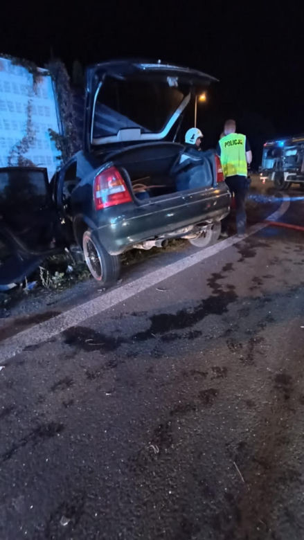 Śmiertelny wypadek pod Koninem! Kobieta i mężczyzna spłonęli w skodzie po zderzeniu z oplem [ZDJĘCIA]