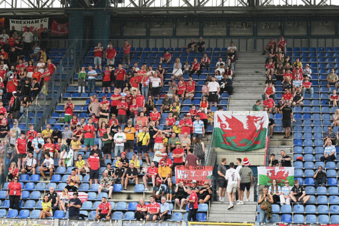 Wisła Kraków - Wrexham. Kibice