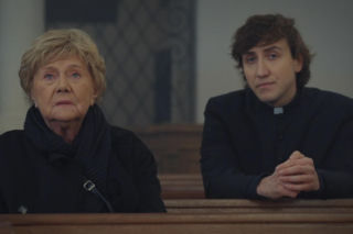 M jak miłość odc. 1910. Ksiądz Grzegorz (Paweł Janyst), Barbara (Teresa Lipowska)